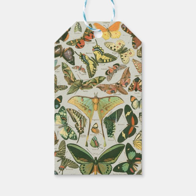 Butterfly Vintag Antique Butterfells Kunst Geschenkanhänger (Vorderseite)
