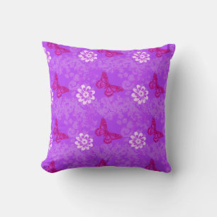 Butterfly Vintag Look Muster Lila/Lavendel Kissen