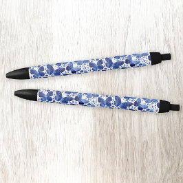 Butterfly Watercolor Blue Kugelschreiber