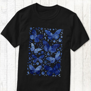 Butterfly Watercolor Blue T-Shirt