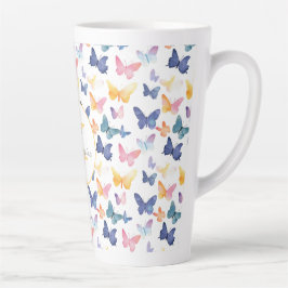 Butterfly Watercolor Individuelle Name Milchtasse