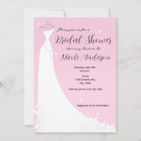 Butterfly Wedding Dress Bridal Dusche Einladung