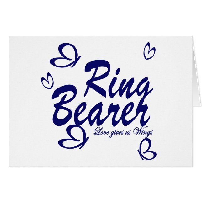 Butterfly Wedding/ Ring Bearer (Vorderseite (Horizontal))