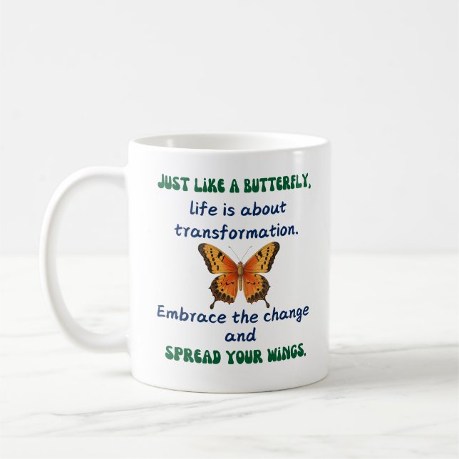 Butterfly Weisheit Kaffeetasse (Links)