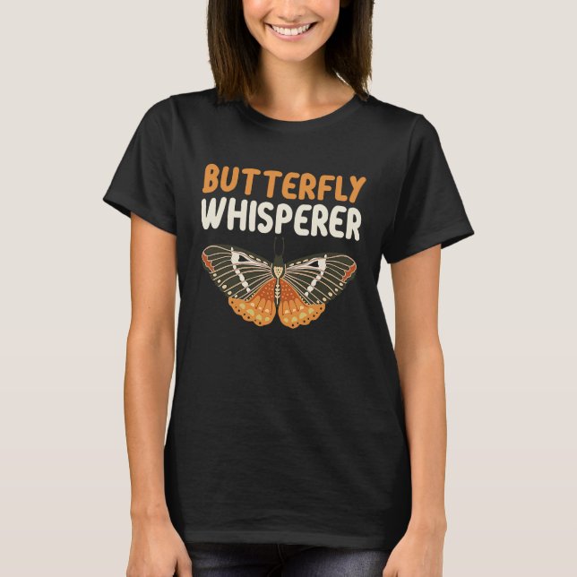 Butterfly Whisperer Insect Entomology Future Entom T-Shirt (Vorderseite)