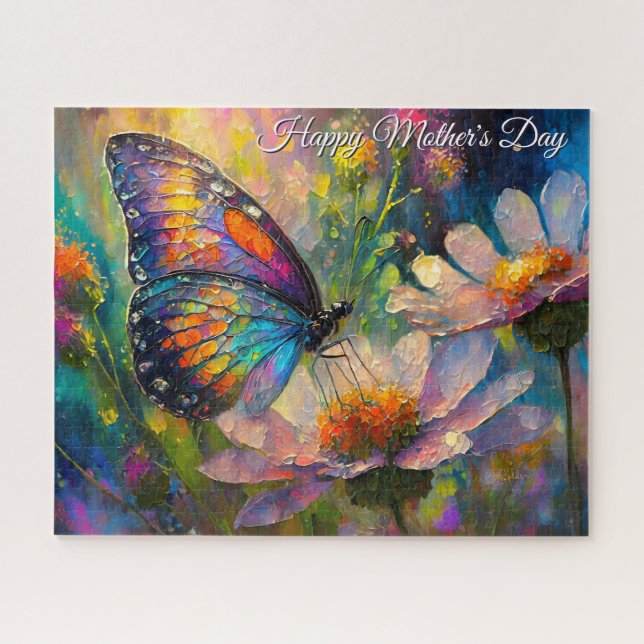 Butterfly Wildflower Sunrise Mother's Day Puzzle (Horizontal)