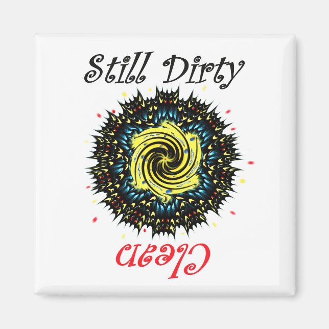 Butterfly Wing Abstrakt Disshwasher Magnet (Vorne)