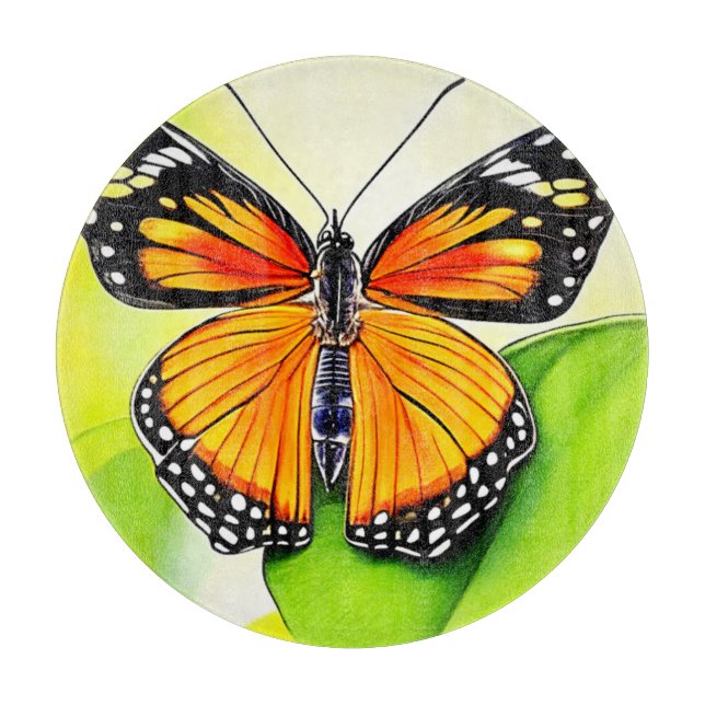Butterfly Wing Detail Design Schneidebrett (Vorderseite)