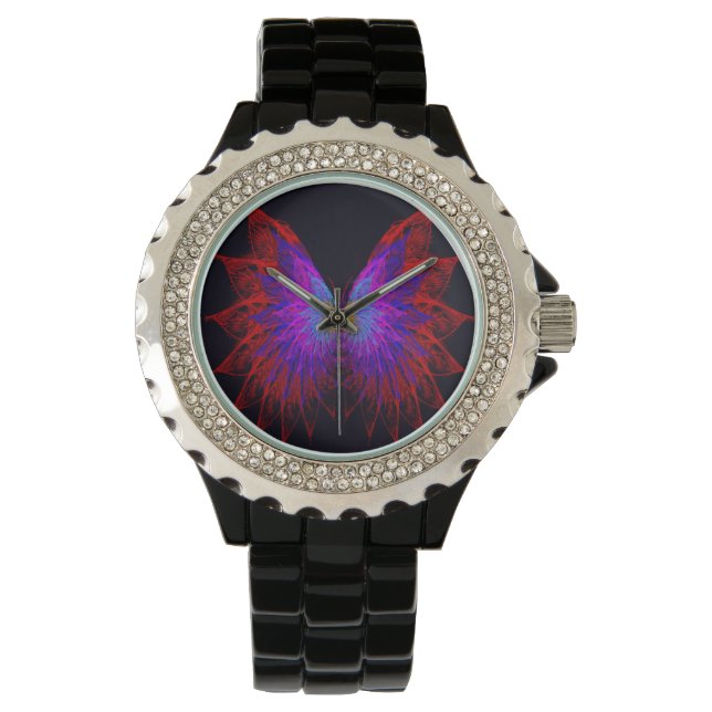 Butterfly Wings Armbanduhr (Vorderseite)
