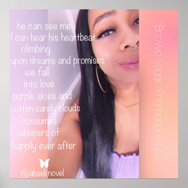 Butterfly Wings Gedicht von Ahsek Novel Poster (Vorne)