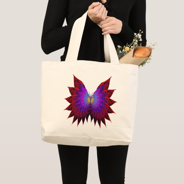 Butterfly Wings Große Totttasche Jumbo Stoffbeutel (Vorderseite (Produkt))