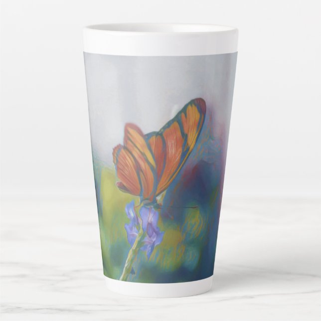 Butterfly Wings Latte Tasse (Vorderseite)