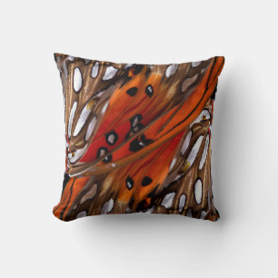 Butterfly Wings Pillow - California Gulf Fritillar Kissen