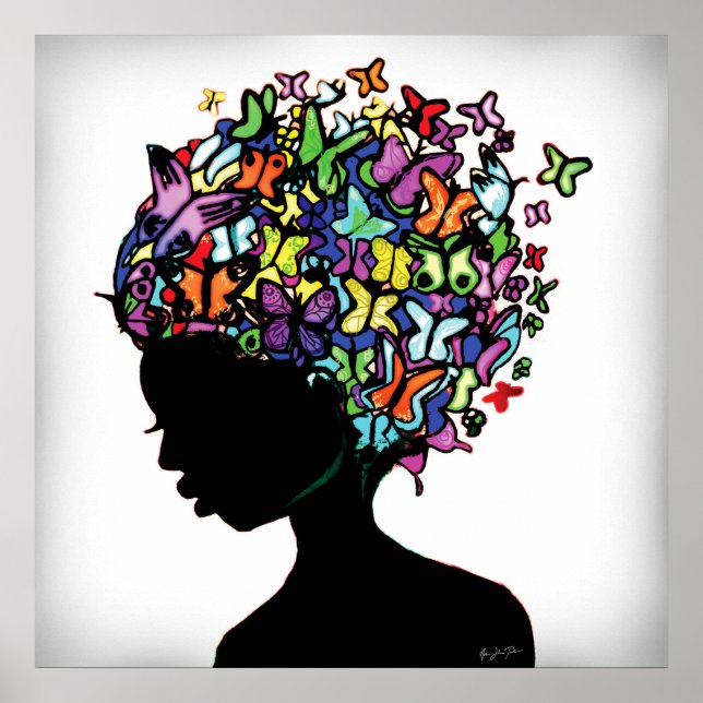 Butterfly Woman Poster (Vorne)