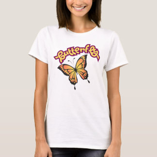 Butterfly Womens Basic T-Shirs T-Shirt