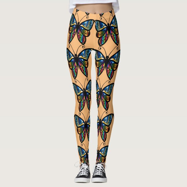 BUTTERFLY YOGA PANTS LEGGINGS (Vorderseite)