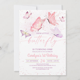 Butterfly zum Geburtstag Einladung