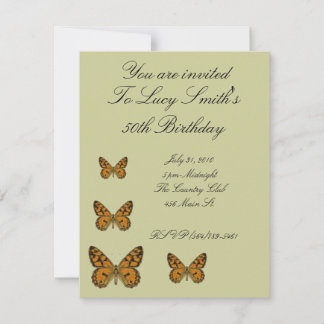 Butterfly zum Geburtstag Einladung