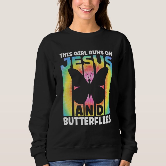 Butterflys Apparel Butterfly Art Quote Monarch But Sweatshirt (Vorderseite)