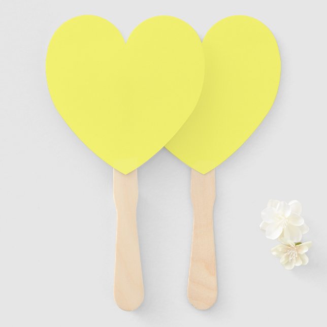 Buttergelb Fächer (Vorne und Hinten)