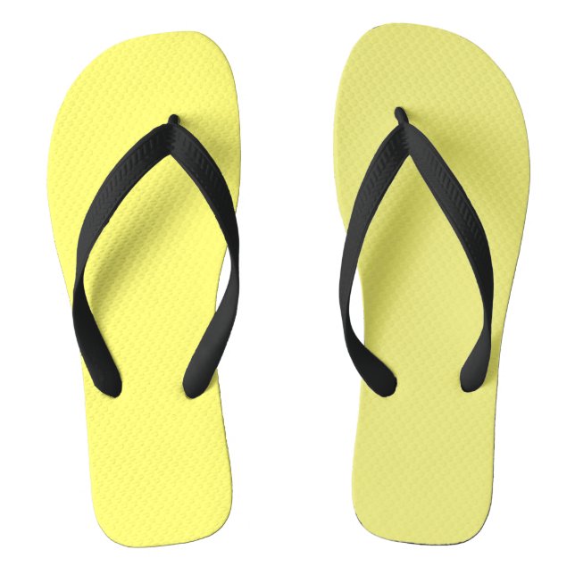 Buttergelb Flip Flops (Fußbett)