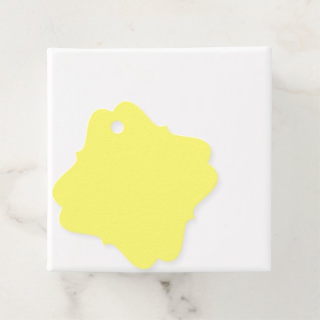Buttergelb Geschenkanhänger (Beispiel)