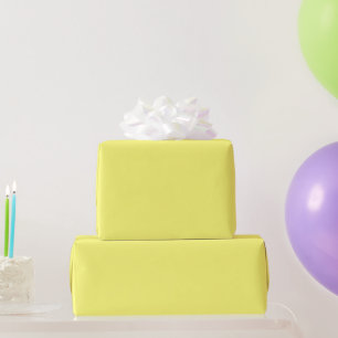 Buttergelb Geschenkpapier