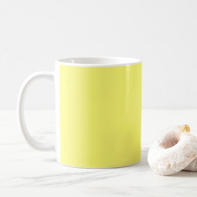 Buttergelb Kaffeetasse (Mit Donut)