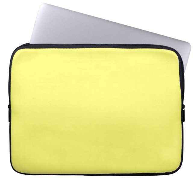 Buttergelb Laptopschutzhülle (Vorderseite)