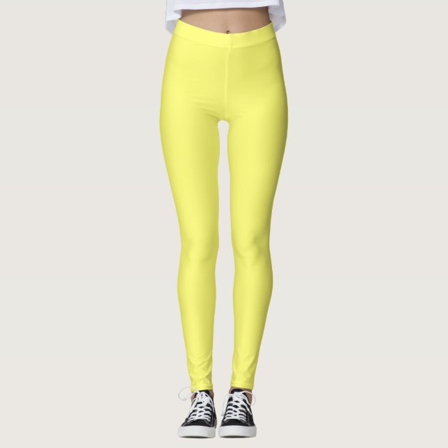 Buttergelb Leggings (Vorderseite)