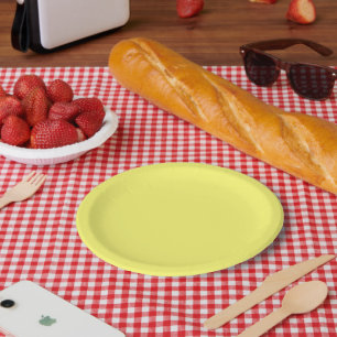 Buttergelb Pappteller