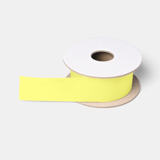 Buttergelb Satinband (Spule)