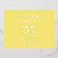 Buttergelb Save the Date