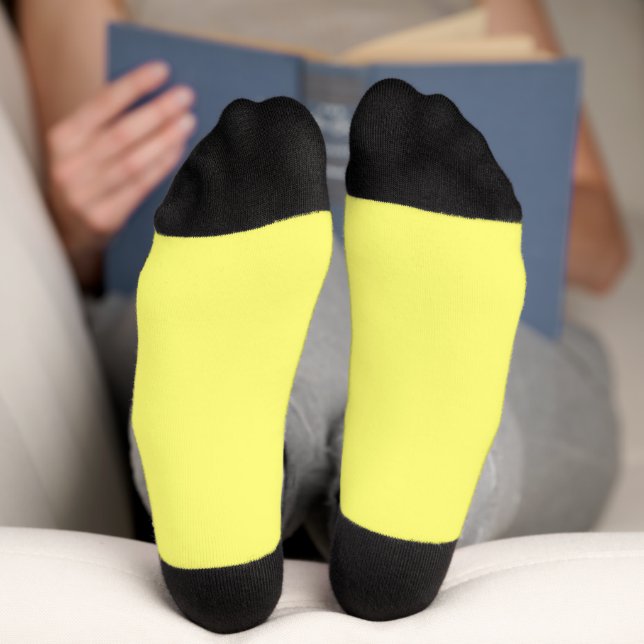 Buttergelb Socken (Unterseite)