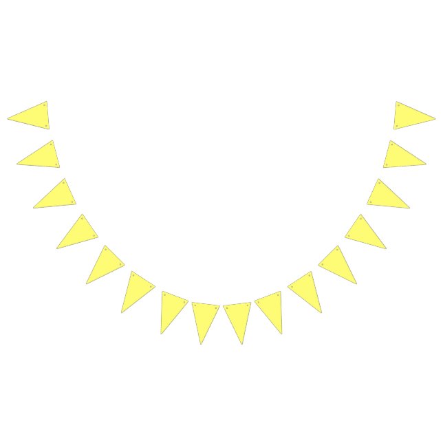 Buttergelb Wimpelkette (Alle)