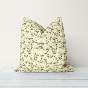 Buttergelbe Creme Modern Farmhouse Gänseblümchen-M Kissen