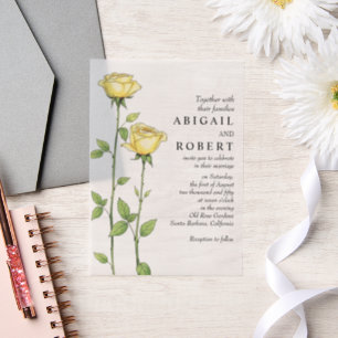 Buttergelbe Rose Blume Romantische Blumenhochzeit