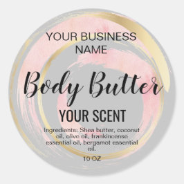 Buttergold Rosa klassischer Sticker