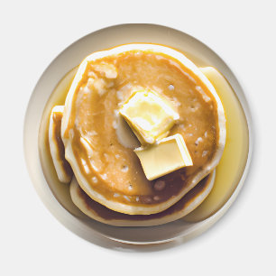 Butterkuchen mit Sirup Food Magnet