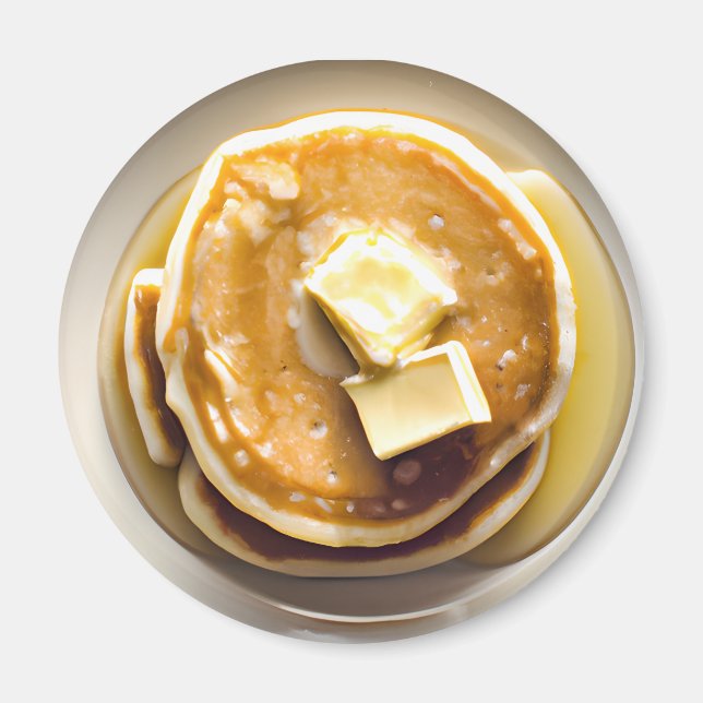 Butterkuchen mit Sirup Food Magnet (Vorne)