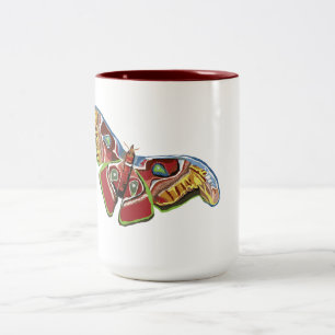 Butterly Art Zeichnend Zweifarbige Tasse