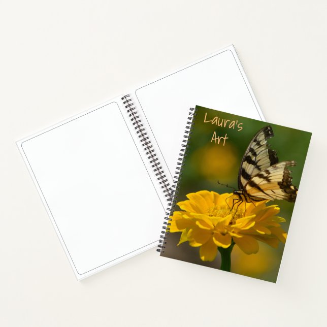 Butterly Zinnia Sketch Notizbuch (Innenseite)