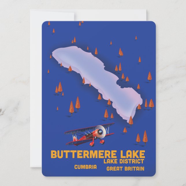 Buttermere Lake, Lake District Reiseplakat (Vorderseite)