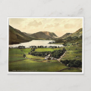 Buttermere und Crummock Water, Lake District, Engl Postkarte