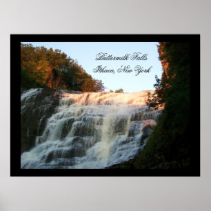 BUTTERMILCH FALLS, ITHACA, NEW YORK-Plakat Poster