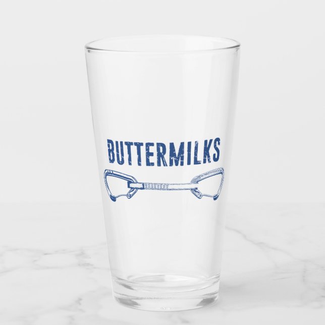 Buttermilch Rock Klettern Quickziehen Glas (Vorderseite)