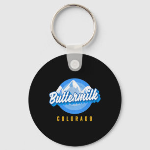 Buttermilch Snowboarding Co Ski Colorado Mountain  Schlüsselanhänger