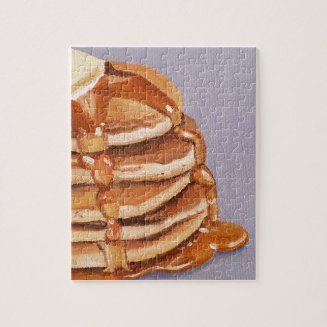 Buttermilk Pancakes Shortstack Frühstückspainting Puzzle (Vertikal)