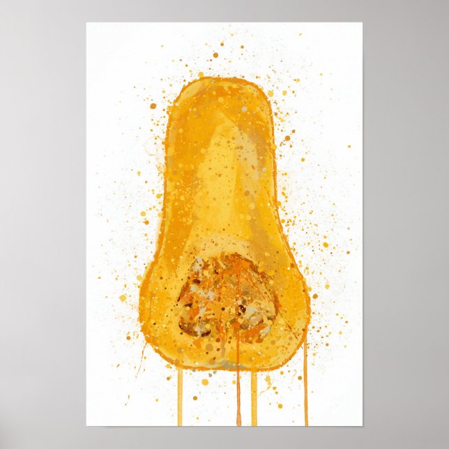 Butternusskürbis Poster (Vorne)