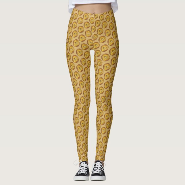 Butternut Crunch Golden Breakfast Donut Doughnut Leggings (Vorderseite)